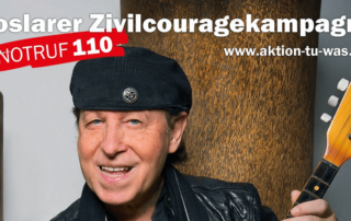 Zivilcouragekampagne - Klaus Meine; Plakatfoto Heike Göttert (Photogeno) Grafik: Thomas Velte