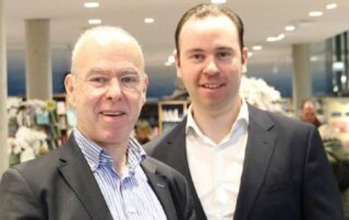 Generationswechsel in der Buchhandlung Graff: Thomas und Frederick Wrensch.
