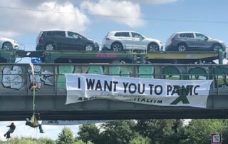 Blockierung Autotransportzug - Foto: Aktion autofrei