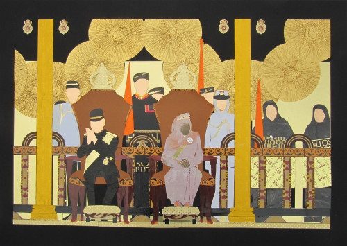 Papier-Collagen von Bernhardine Bahri - Bild: Veranstalter