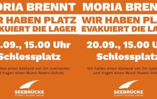 Demo-Aufruf Moria (c) Seebrücke BS