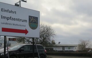 Einfahrt Impfzentrum (c) LK Wolfenbüttel