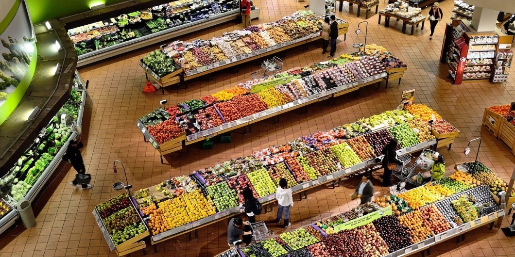 Supermarkt von oben (c) pixabay