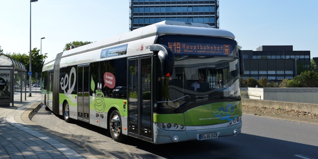 E-Bus im Linienverkehr (c) BSVG
