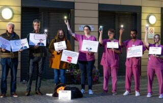 Protestaktion Kinderkliniken (c) Björn Petersen