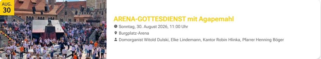 VA Dom – Arena Gottesdienst